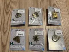 一番くじ ジョジョの奇妙な冒険 H賞 メタルピンズコレクション 全6種コンプのサムネイル