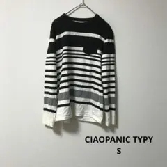 CIAOPANIC TYPY ボーダーカットソー ブラック×ホワイト メンズS