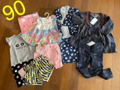 【新品、タグ付き】ベビー　女の子　夏物　冬物　まとめ売り　12点セット