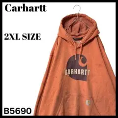 Carhartt カーハート ビッグロゴ スウェットパーカー フーディー 2XL