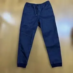 ＧＵ　メンズ　裏フリースデニムストレッチジョガーパンツ　Ｌ