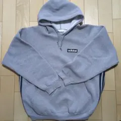 adidas 90s グレー スウェットパーカー 肉厚