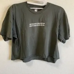 Tシャツ オリーブグリーン クロップドTシャツ レディース