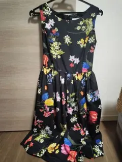 tocco closet 花柄 ノースリーブ ミニ 원피스