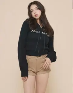 andmary Jeniffer knit hoodie set iv - メルカリ