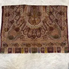 ETRO エトロ ペイズリー ストール スカーフ シルク ウール