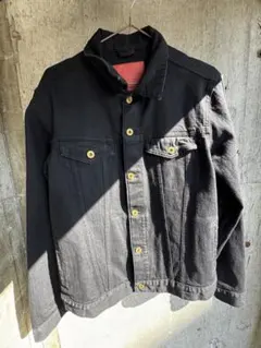 WEGO ブラックデニムジャケット ゴールドボタン