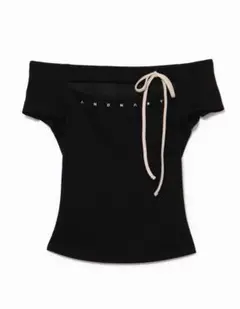 アンドマリー　ANDMARY dada ribbon tops blackのサムネイル