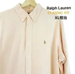 12 USA古着 ラルフローレン 長袖シャツ XL相当クラシックフィット