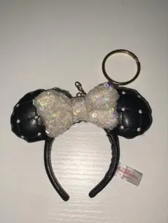 ディズニー ミニーカチューシャ キーホルダー