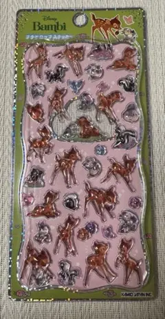 ディズニー プチドロップステッカー バンビ