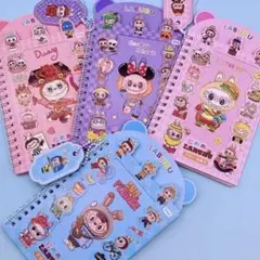 LABUBU シールノート4冊セット