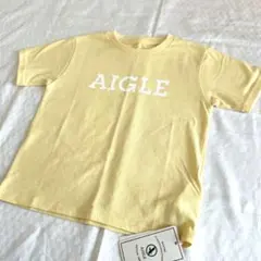 新品未使用・タグ付き！　AIGLE Tシャツ　120 レモン色