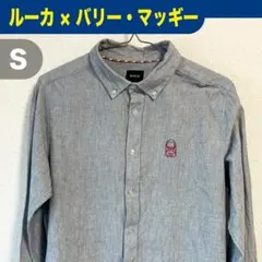 希少コラボ【RVCA×バリーマッギー】長袖シャンブレーシャツ 刺繍 メンズSのサムネイル