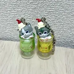 2個セット！mofusand にゃんこソーダ イエロー & グリーン セット