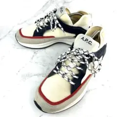 ✨極美品✨ A.P.C. run around 白　ネイビー 26のサムネイル