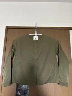 オリーブ ノーカラージャケット