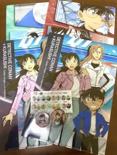 くら寿司 名探偵コナン クリアファイル　マグネットシート