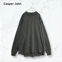 r098 キャスパージョン ピグメントスウェット グレー L オーバーサイズのサムネイル
