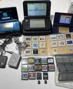 3DS LL本体＋3DS本体＋DS本体＋3DS・DSソフト多数＋充電器＋おまけ付