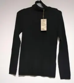 無印良品 新品未使用 タグ付き タートルネックセーター Lサイズ 黒