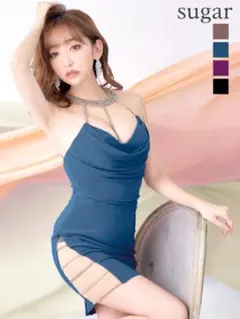 【匿名発送】Angel R＊デコルテラインビジュー デザイン/ミニドレス