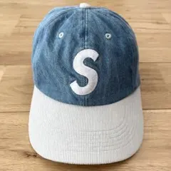 Supreme 2-Tone S Logo 6-Panel 24SS デニム