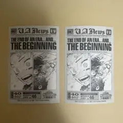 僕のヒーローアカデミア　ヒロアカ 原画展　来場者特典　緑谷出久　爆豪勝己 特典