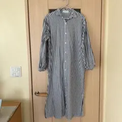 AMERICAN HOLIC ストライプ ロングシャツワンピース M