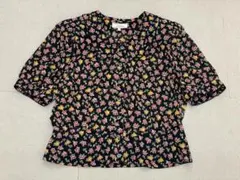 (L06136) Leilian フラワー柄シアーブラウス 大きいサイズのサムネイル