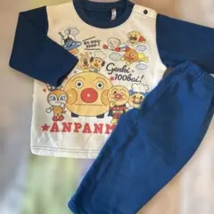⭐︎最終処分⭐︎ アンパンマン　裏起毛　パジャマ上下セット　90