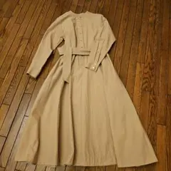 アンタイトル　ベージュ 長袖 ロングワンピース　サイズ1