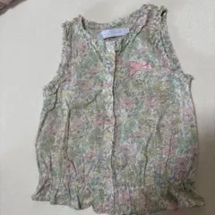 タルティーヌエショコラ　トップス　ノースリーブ　花柄　ベベ