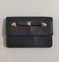 PRADA プラダ サフィアーノ レザー 名刺入れ カードケース オレンジ