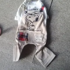 スヌーピー オーバーオール 小型犬用