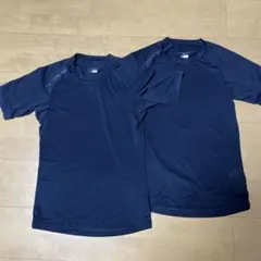 Mizuno 半袖アンダーシャツ 150㎝ネイビー 2枚セット