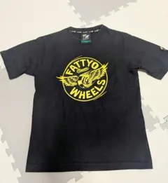 FAT TITCH Tシャツ ブラック イエローのサムネイル