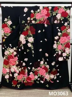 振袖 グリッター 金彩 身丈164cm パールトーン加工済 MO3356 - メルカリ