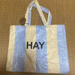 【新品】HAY CANDY STRIPE SHOPPER M イエロー×ブルー
