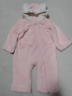 【ほぼ未使用】メゾピアノmezzo piano ジャンプスーツ　うさぎ70 80