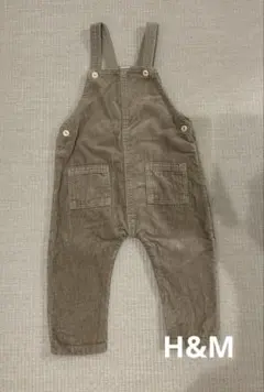 H&M コーデュロイ オーバーオール サロペット サイズ86 ベージュ