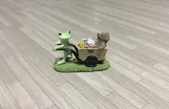 カエルのコポー 置物 リヤカー