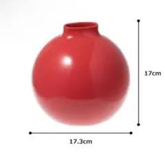 球体　ティッシュ　ボックス　レトロ　モダン　シンプル　スタイリッシュ　レッド