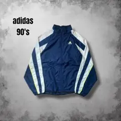 90s adidas ナイロントラックジャケット ヴィンテージ 刺繍 USA古着