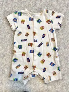 breeze 食べ物柄 ロンパース 60