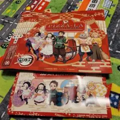 Pizza-La 鬼滅の刃 コラボメニューセット　シール　アクリルフィギュア