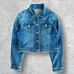 デニムジャケット 短丈 インディゴ Gジャン