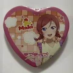 西木野真姫　ラブライブ！　ハート型カンバッジ　サウナコラボ