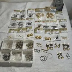handmade アクセサリー　パーツ　ピアス　イヤリング　金具　大量　セット