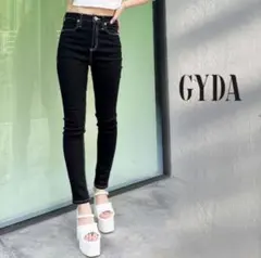 GYDA ハイウエストワンウォッシュストレッチスキニーパンツ